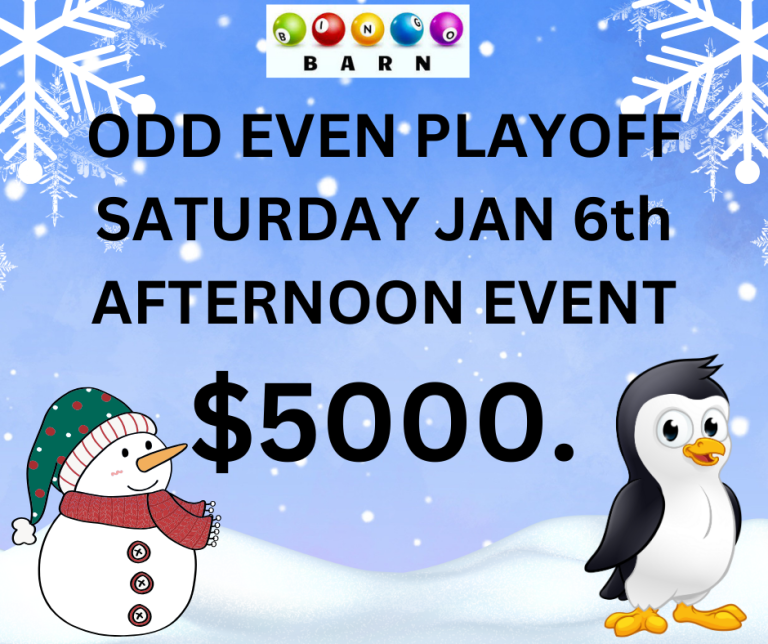 ODD EVEN PLAYOFF Bingo Barn odd-even-playoff-bingo-barn